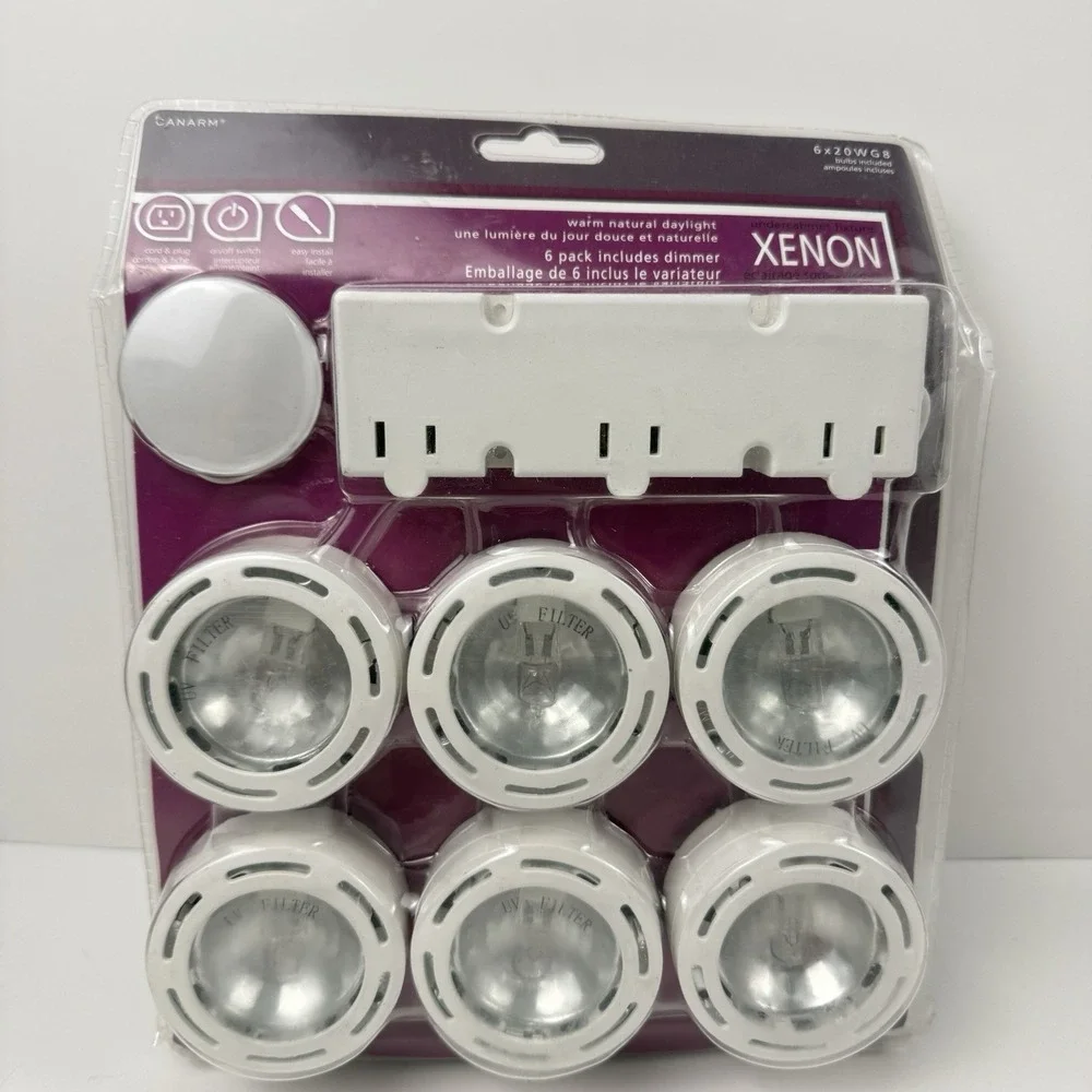 Canarm 6 Light Xenon Undercabinet Task & Accent Light Kit w/ Touch Dimmer NEW